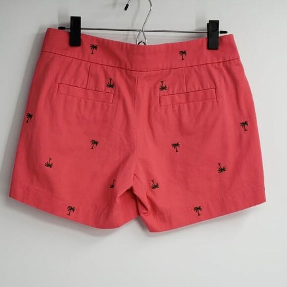 J. CREW womens 0 pink shorts with embroidered palms - Picture 4 of 4